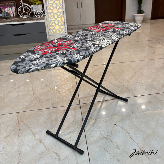 JaiminiHome 18" Multipurpose Wooden Cloth Table | Foldable Ironing, Study & Dining Table | Compact & Durable Design