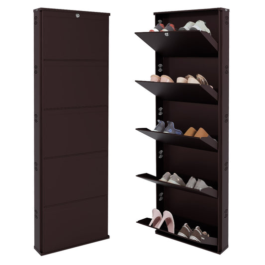 JAIMINI Wall Mounted Shoe Rack | Durable, Space-saving Design, Shoe Organizer Metal Shoe Rack