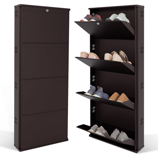 JAIMINI Wall Mounted Shoe Rack | Durable, Space-saving Design, Shoe Organizer Metal Shoe Rack