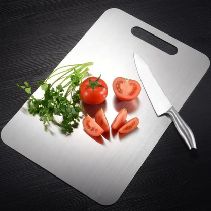 JaiminiHome 21x31 Stainless Steel Chopping Board | Heavy-Duty Cutting Board for Kitchen & Food Preparation