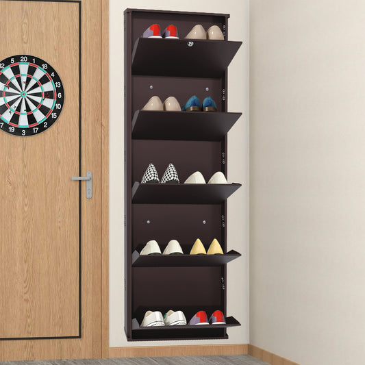 JAIMINI Wall Mounted Shoe Rack | Durable, Space-saving Design, Shoe Organizer Metal Shoe Rack