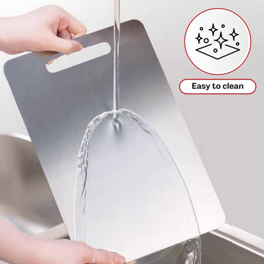 JaiminiHome 35x25 Stainless Steel Chopping Board | Heavy-Duty Cutting Board for Kitchen & Food Preparation