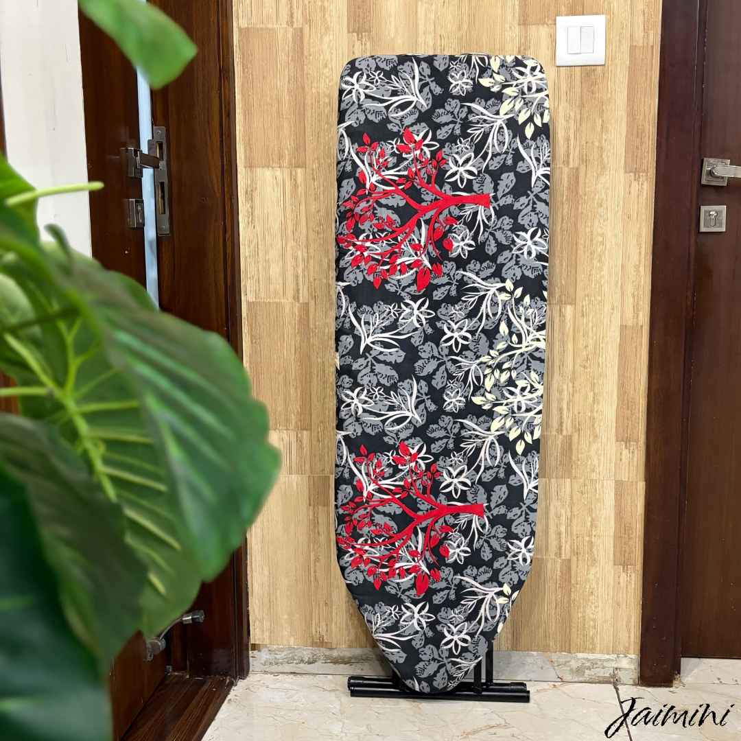 JaiminiHome 18" Multipurpose Wooden Cloth Table | Foldable Ironing, Study & Dining Table | Compact & Durable Design