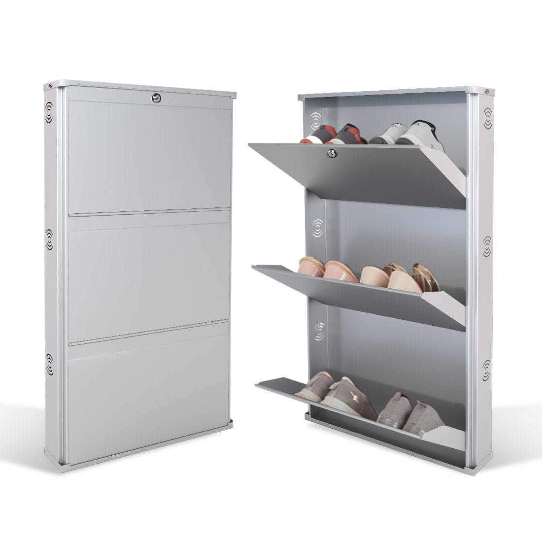 JAIMINI Wall Mounted Shoe Rack | Durable, Space-saving Design, Shoe Organizer Metal Shoe Rack