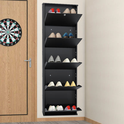 JAIMINI Wall Mounted Shoe Rack | Durable, Space-saving Design, Shoe Organizer Metal Shoe Rack