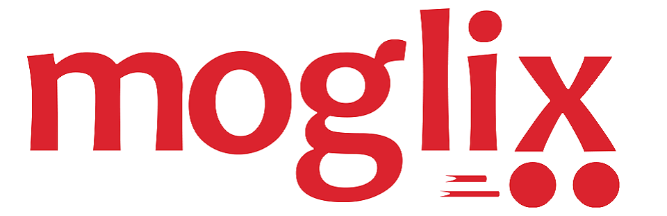 Red 'moglix' logo on a white background